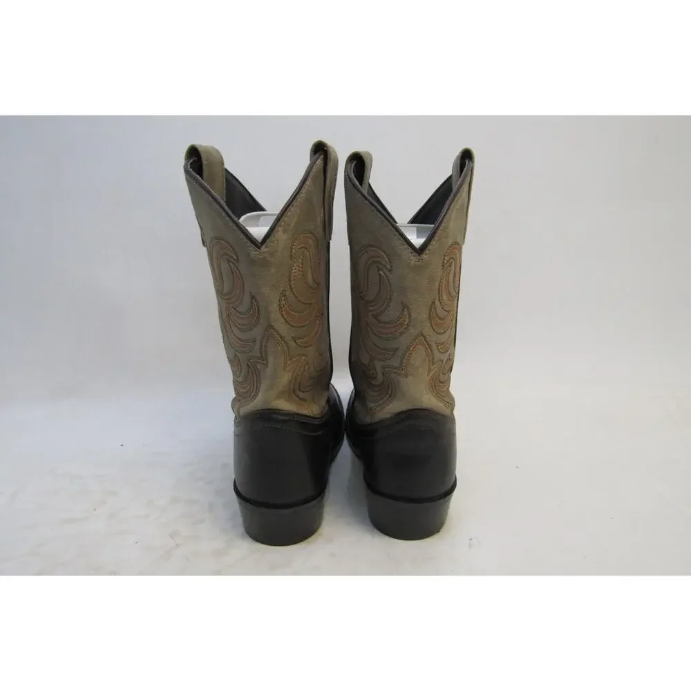 Smoky Mountain Youth Size 3 M Two Tone Brown Western Cowboy Boots